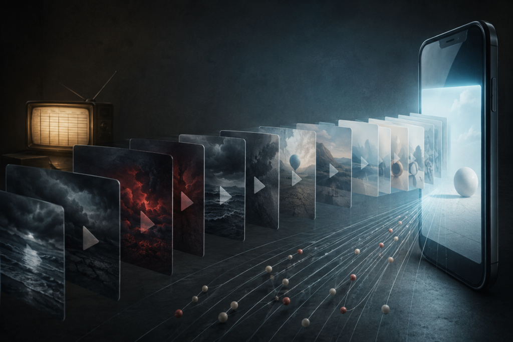 Uno smartphone costruisce un palinsesto algoritmico invisibile destinato ai minori
